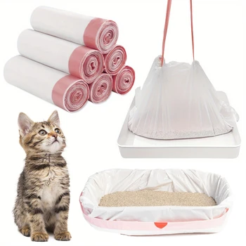 Drawstring Cat Litter Bags 1