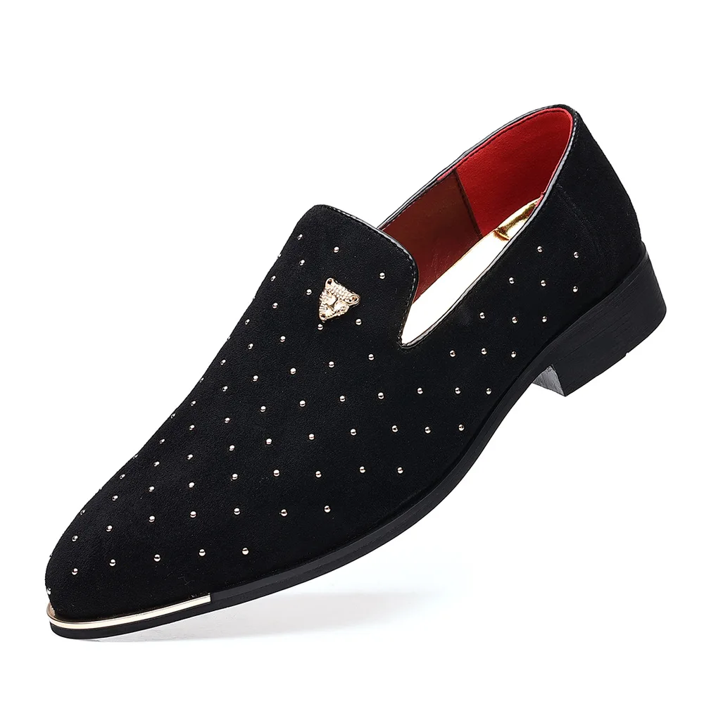 Men's Elegant Shiny SlipOn Dress Shoes for Weddings Or Business