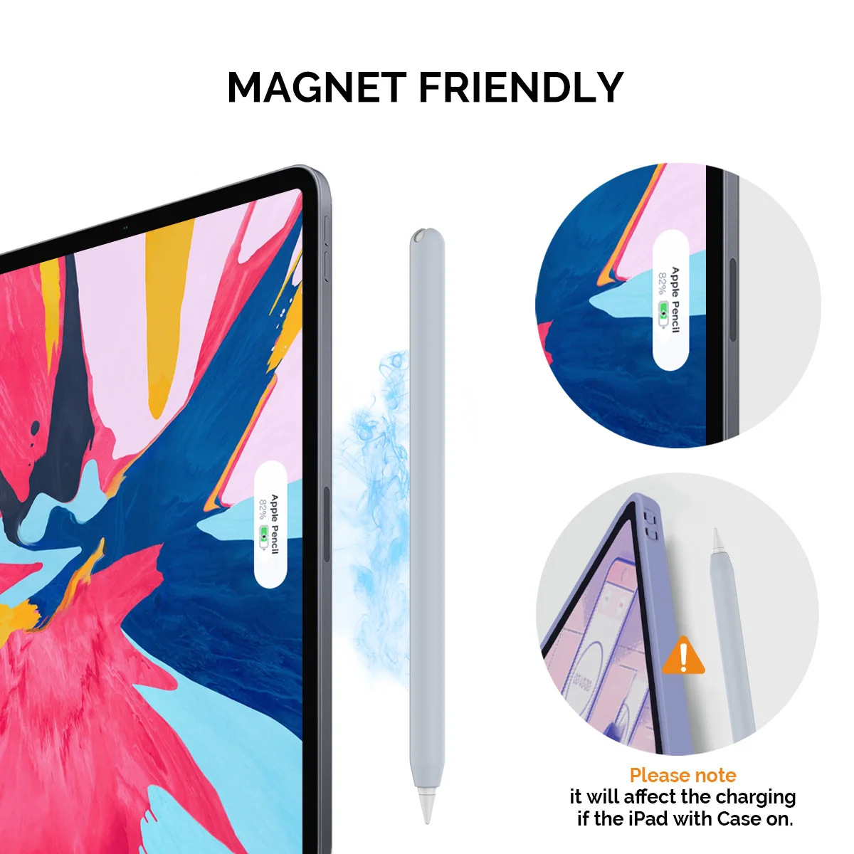 Protective Sleeve Suitable for Apple Pen Silicone Pen Case Apple Pencil2 Generation Case iPad Capacitive Stylus Cover
