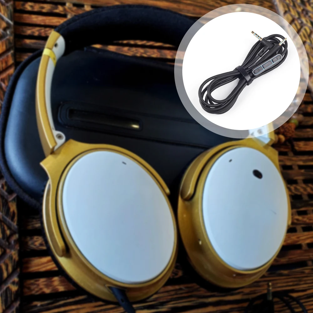 Audio Extension Cable with Inline Mic Volume Control for Headphones
