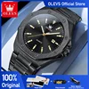 Olevs 3613 שעונים עבור גברים כרונוגרף wristwatch מקורי עמיד למים אור קוורץ אוטומטי reloj reloj