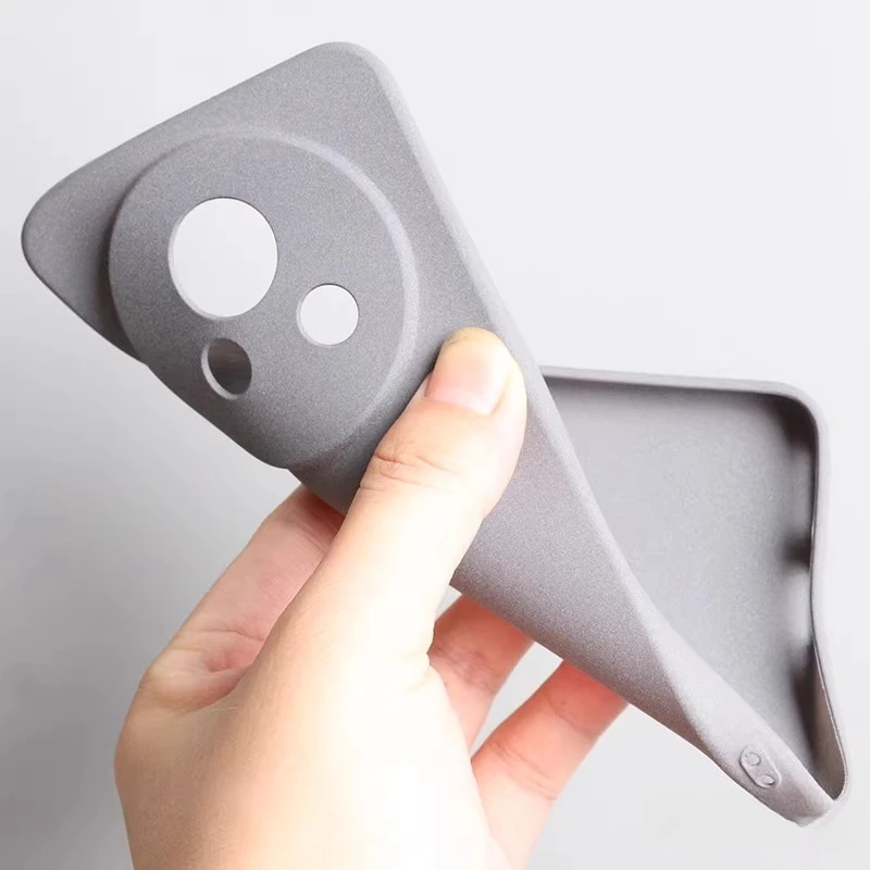 Ultra Thin Sandstone Matte Phone Case with Camera Lens Protection, Soft Silicone Back Cover