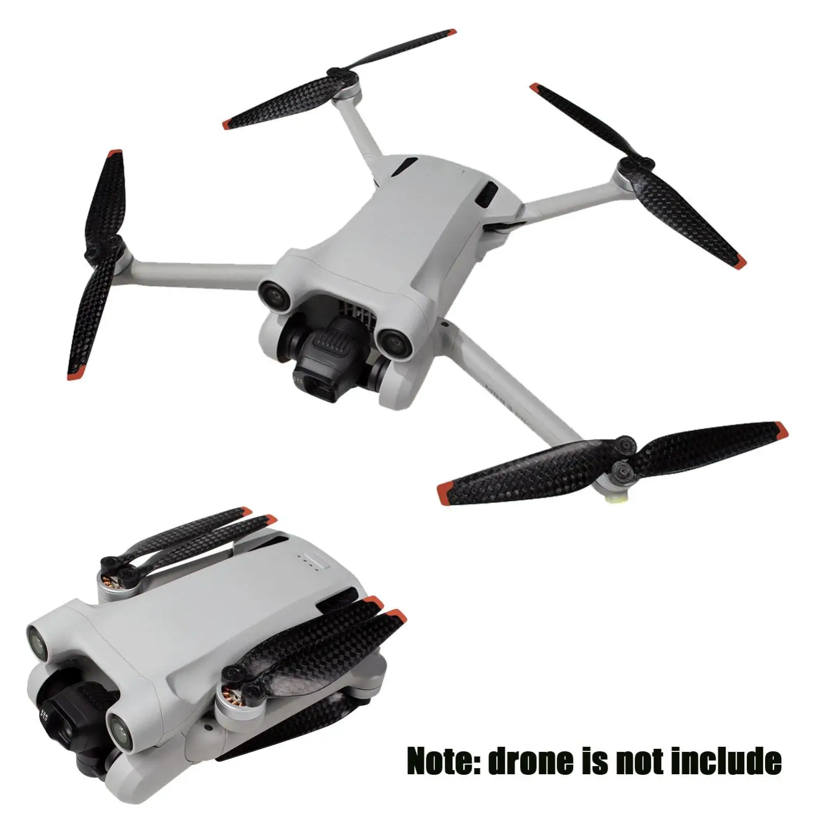 DJI 미니 3 프로/미니 4 프로용 4개 카본 파이버 소재 드론 프로펠러 블레이드, 6030F 경량 소음 감소 프로펠러