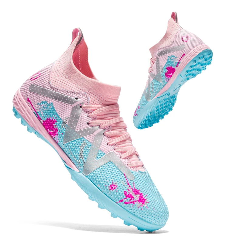 Professional football shoes TF nail breaking lawn training shoes men's and women's outdoor sports sneakers