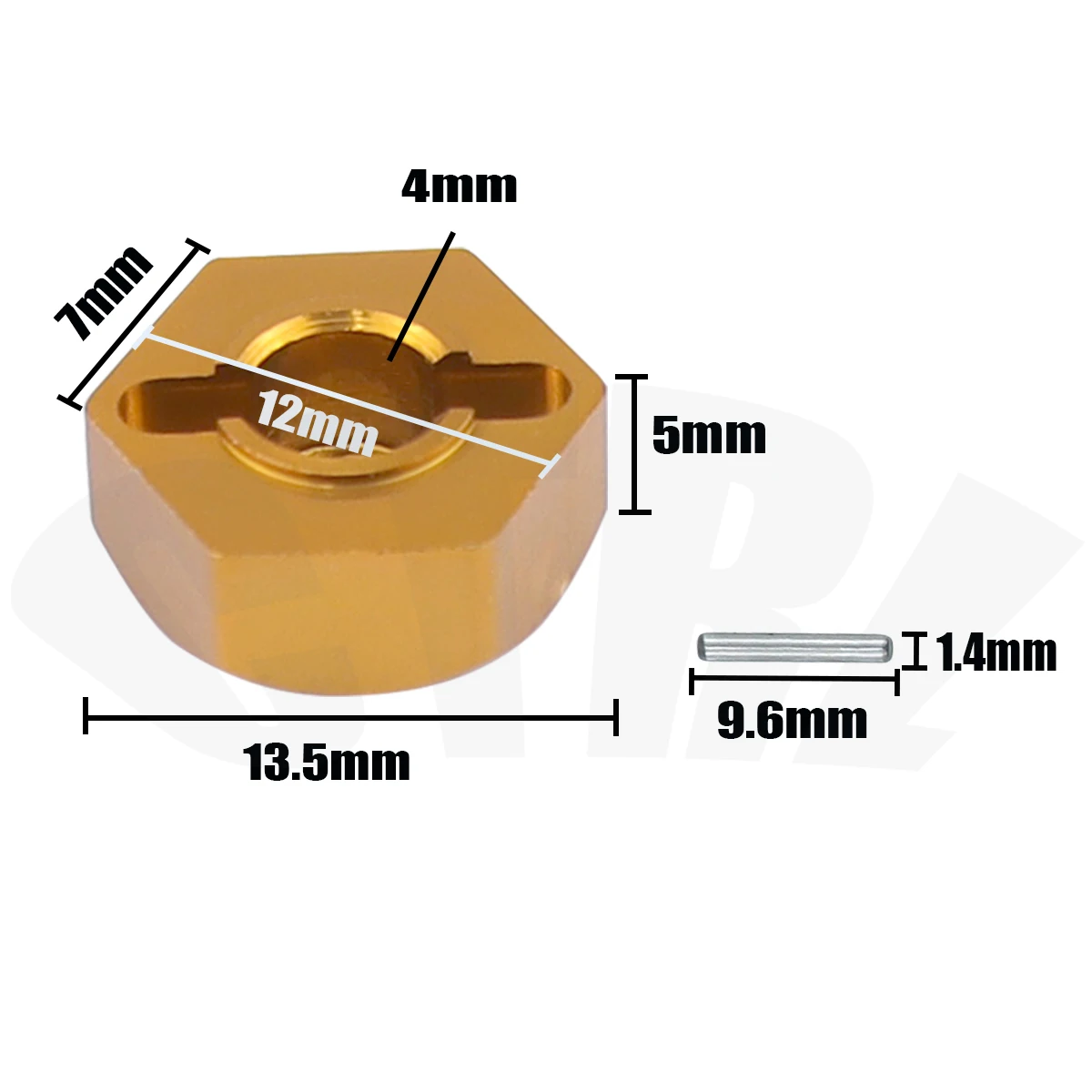 MN86 RC Car Metal 12mm Wheel Hexagon Adapter Combiner Coupler with Pins Screws For 1/12 MNG500 12428 144001  upgrade parts 5