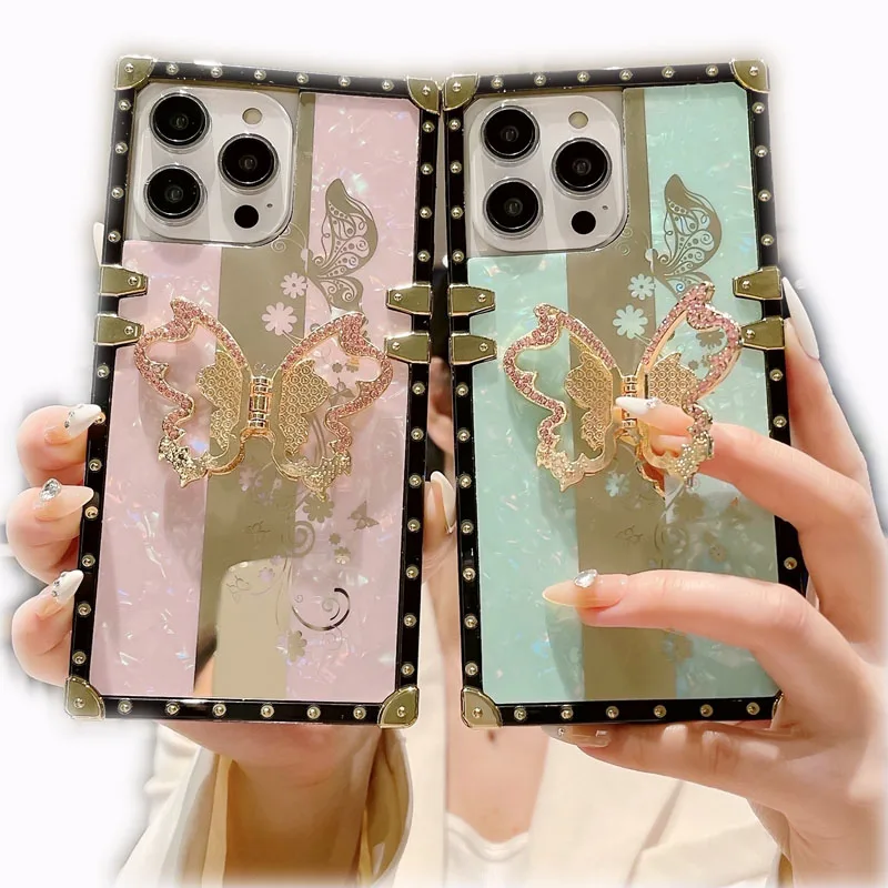 

For Tmobile Revvl6 5g Revvl6pro5g Square Luxury Protective Case Gift Pattern Shell Pattern New