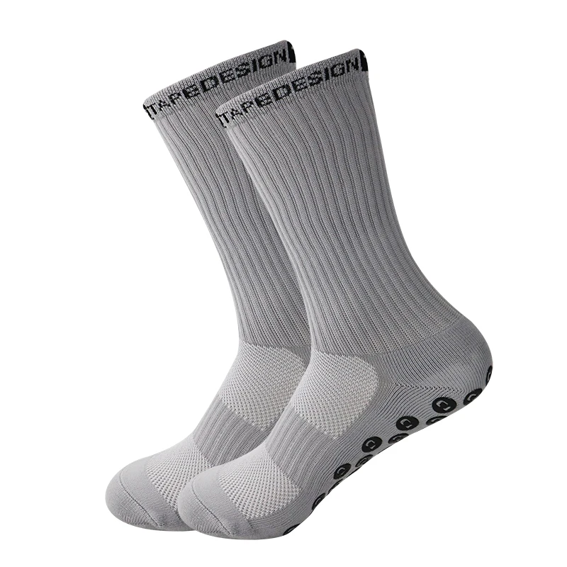 Men and Women Football Socks Sports Socks Non-slip Silicone Bottom Soccer Basketball Grip