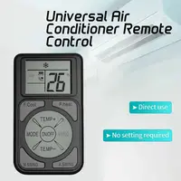 Télécommande universelle A/C avec boutons fluorescents, télécommande de climatiseur Compatible avec tous les principaux climatiseurs 2