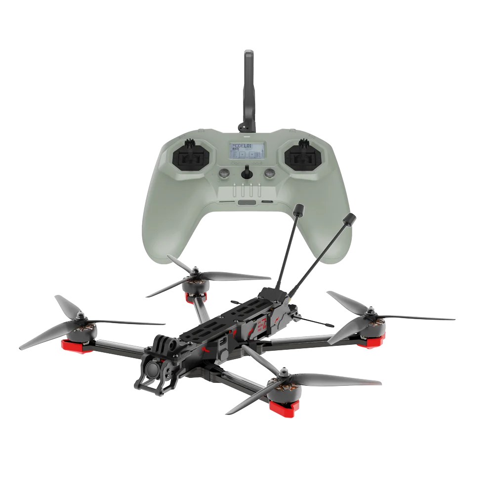 Iflight Chimera7 Pro V2 Hd 6S Fpv Drone Bnf Con Dji O3 Air Unit / Gps + Commando 8 Trasmettitore Radio-Elrs Per Fpv