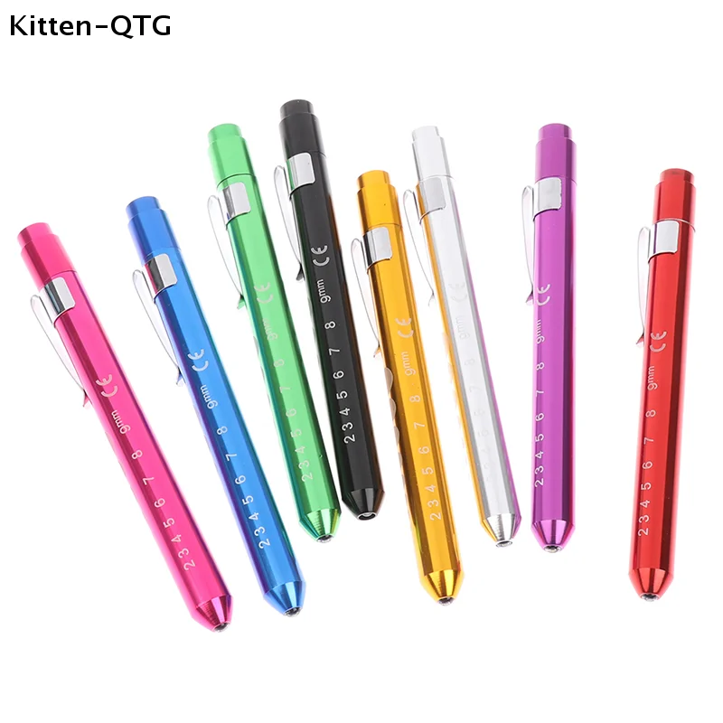 NOUVEAU 1PC Lampe torche LED, Lampe de travail, Lampe stylo de premiers secours, Lampe torche, Mesure du diamètre pupillaire, Lampe stylo médicale portable