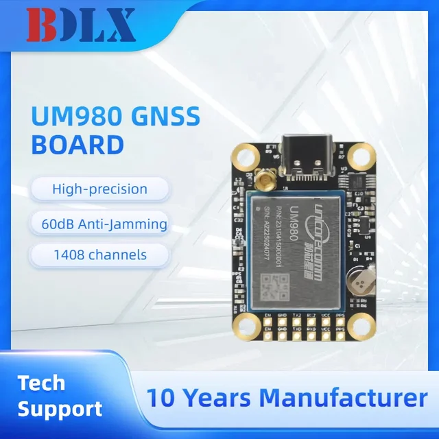 UM980 Module GNSS Unicorecomm Multi-frequency High Precision RTK Positioning GPS/BDS/GLONASS/Galileo/QZSS Replace ZED-F9P 1