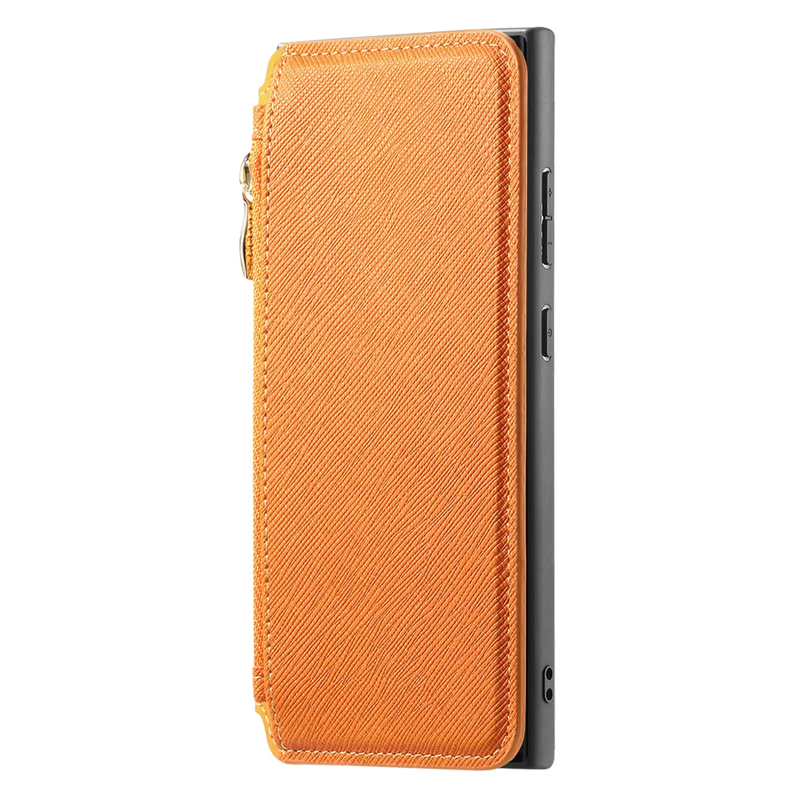Étui portefeuille en cuir 2 en 1 avec fermeture éclair magnétique détachable pour Samsung Galaxy S24 Ultra S23 Plus A05 A35 A25 A15 A55_voghion.com
