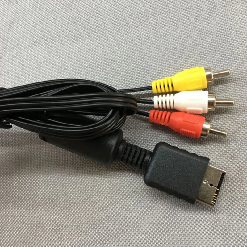 AV Video Audio Stereo Cable A/V For Playstation PS1 PS2 PS3 Sony
