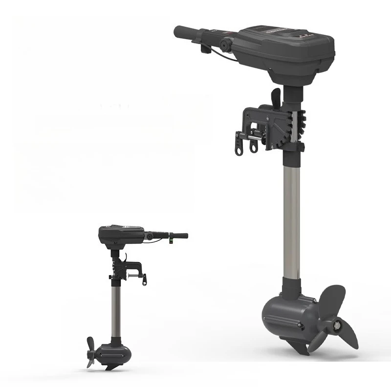 Bateau télécommandé électrique 48V-72V vu de dessus montrant les détails du pont
