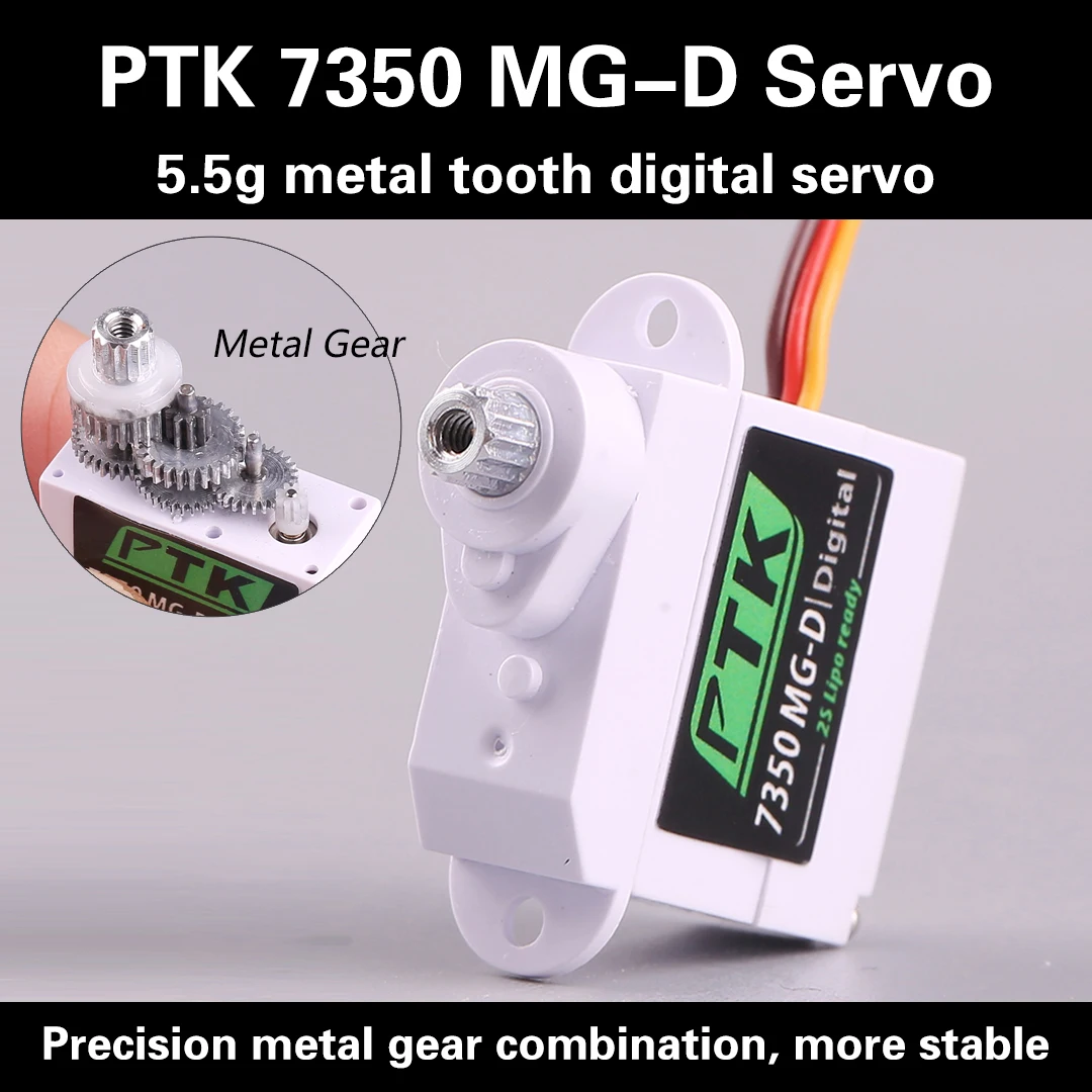 Servo De Direction Numérique Pro-Tronik PTK 7350 MG-D - 5,5 G, Dents Métalliques