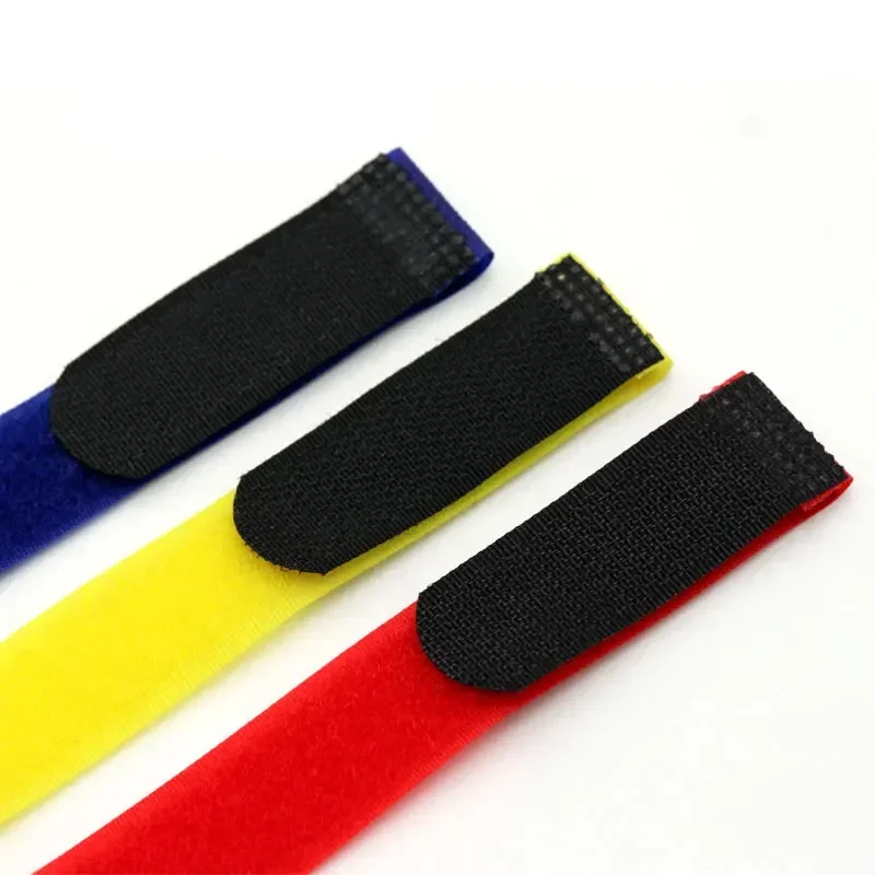 10 Fascette Riutilizzabili Velcro - 15, 25, 40 Cm, Nere, Per Cavi E Oggetti