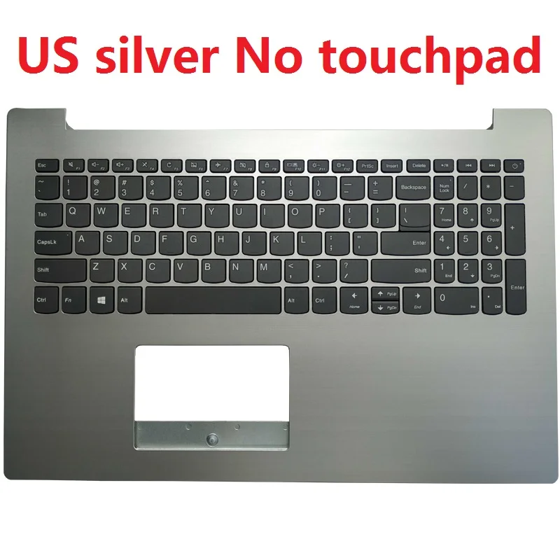 Eua Reino Unido sp Espanhol Francês fr Brasil br Teclado para Notebook Lenovo Ideapad 33015 330-15ikb 330-15igm 330-15ast com Tampa para Palmrest - Imagem 6