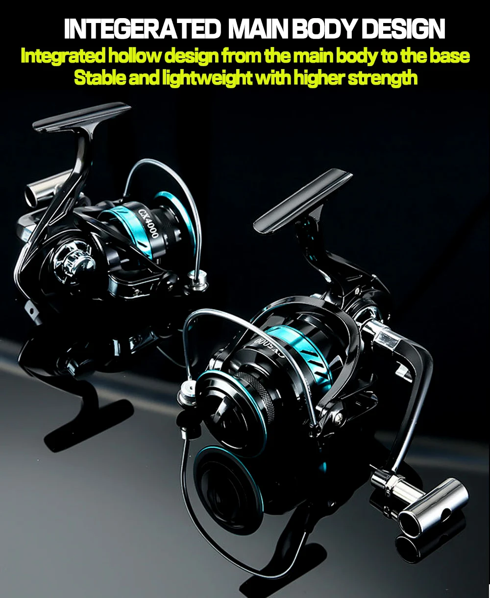 Metal Spool Spinning Fishing Reel 2000-7000 Coil Saltwater Tool Gear Ratio  5.2:1 Strong Internal Drivetrain Precision Mesh Gears - AliExpress