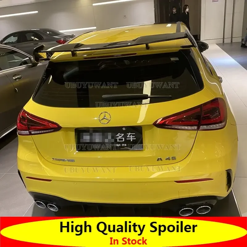 

Glossy Black For Mercedes Benz AMG W177 Hatchback A Class A180 A200 A250 A260 A45 2020 2021 2022+ Rear Trunk Roof Spoiler Wing