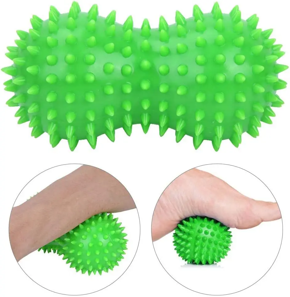 Peanut Massage Ball Double Lacrosse Massage Ball for Physical Therapy Plantar Fasciitis, Yoga Crossfit, Therapy, Muscle Relaxer