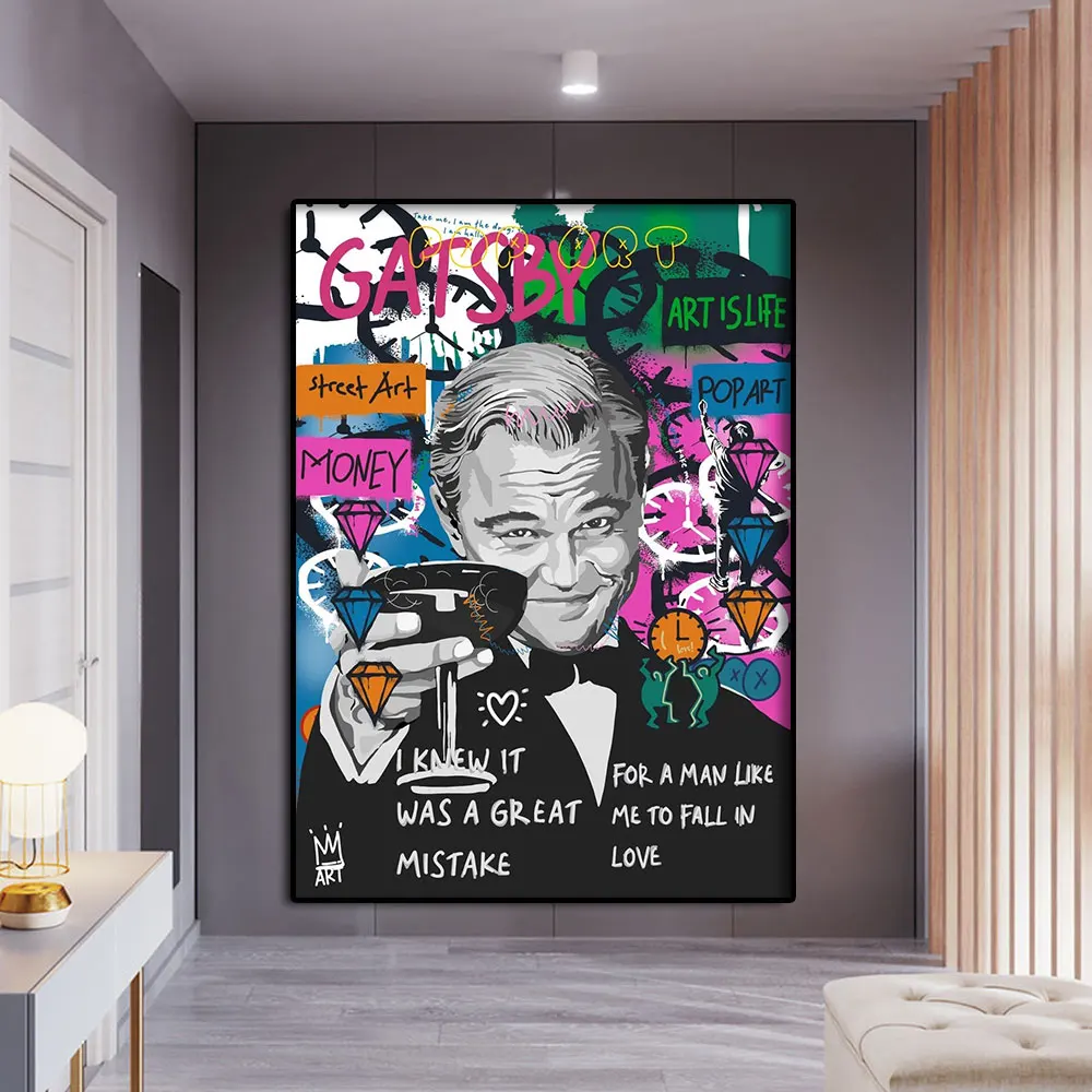 Leonardo DiCaprio Dessin : Comment Ce Tableau d\u0026#39;Art Mélange Cinéma et  Décoration Moderne dans Mon Salon, image size:1000x1000