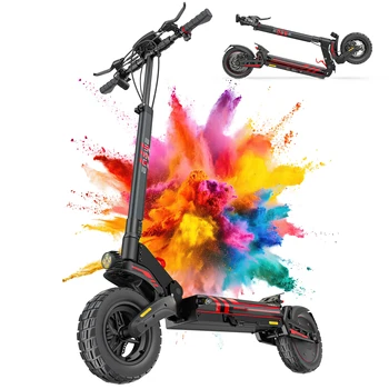 Monopattino Elettrico ENGWE Y400, Batteria da 648Wh, Motore da 500W, Autonomia di 50KM, Pneumatici Fat da 10*2.75 Pollici, E-Scooter Impermeabile IPX5