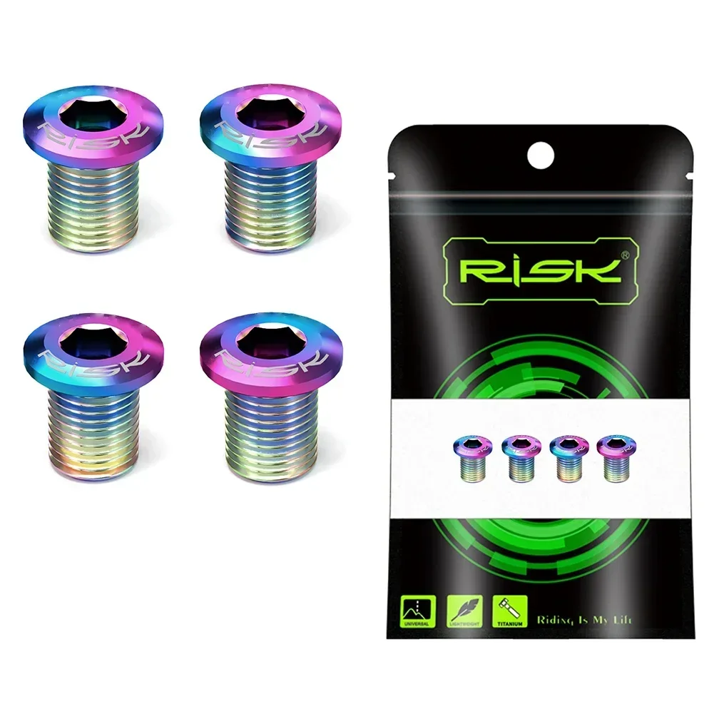 M8 10mm Titanium Alloy Chainring Bolt Set for UT68000 R80000 DA90000 Road Biking Needs