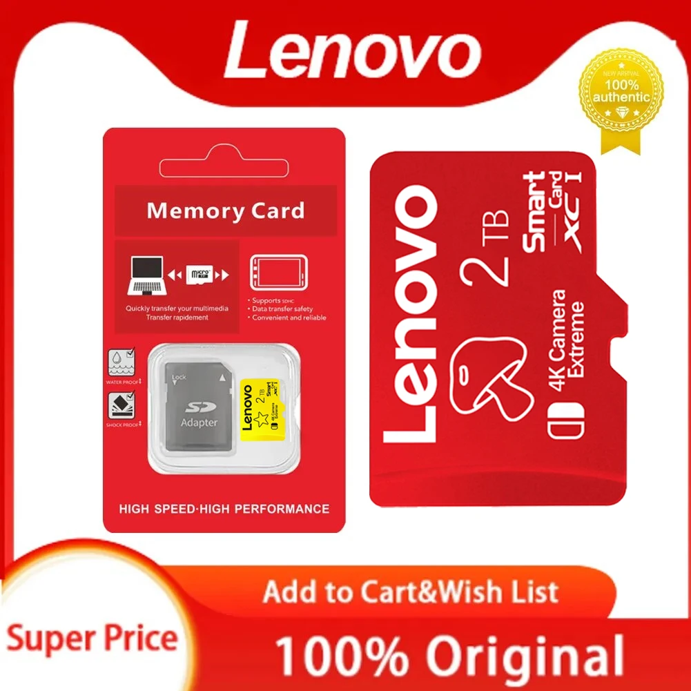 NewOriginalLenovoMicroTFSDCard2TB1TBA2MemoryCardHighSpeed