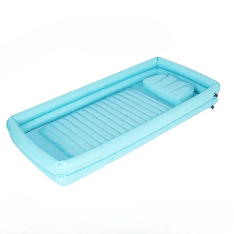 Paralyzed Elderly Bath Bed-Large Capacity Inflatable Bath Sink, Thickened Hose Bathtub Bed, Elderly Care Products, Comfortable