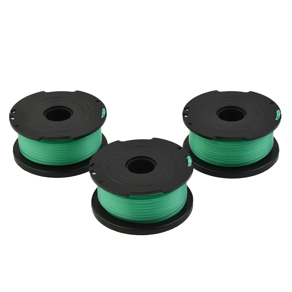 3PCS Trimmer Spool Line Replacement Plastic Spool Line A6482 For Black Decker GL7033 GL8033 GL9035 Garden Lawn Mower Parts