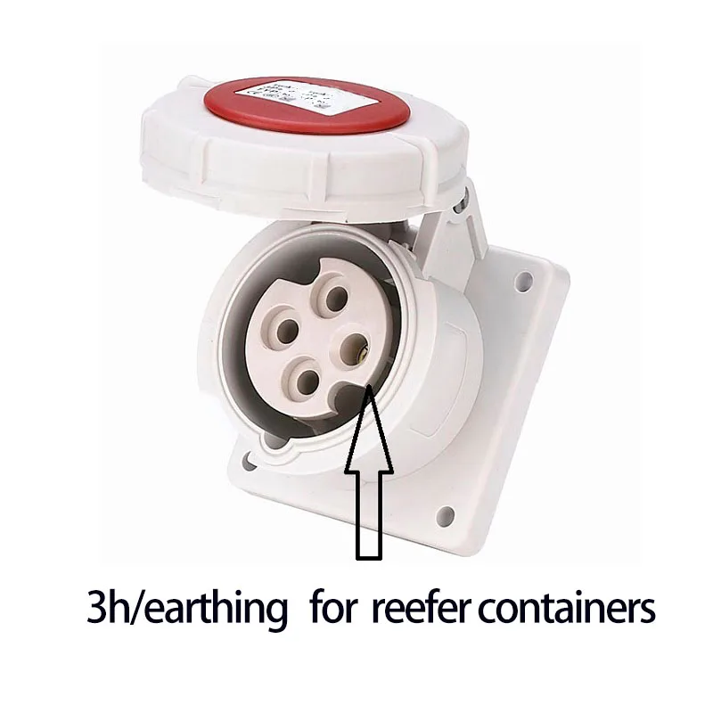 thumbnail image 2 of Industrial Reefer Socket Reefer Container - 32A 4P IP67 With 2177 Connector Waterproof Mechanical Interlock Switch 2 of 11