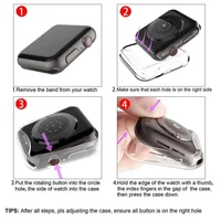 Protecteur d'écran en TPU pour Apple Watch, boîtier Ultra 2, 49mm, 41mm, 44MM, 40MM, 42mm, accessoires pour iWatch série 9 8 7 SE 6 2