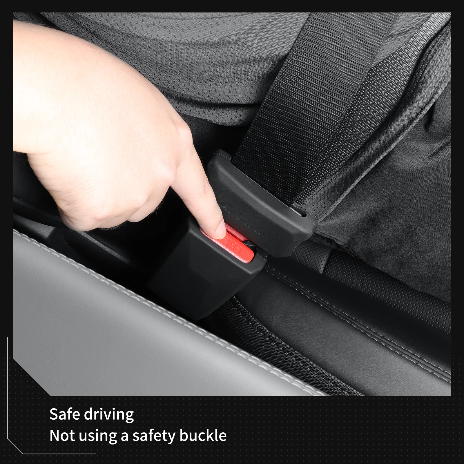 Premium Car Seat Belt Buckle Protective Cover - Auto Accessories