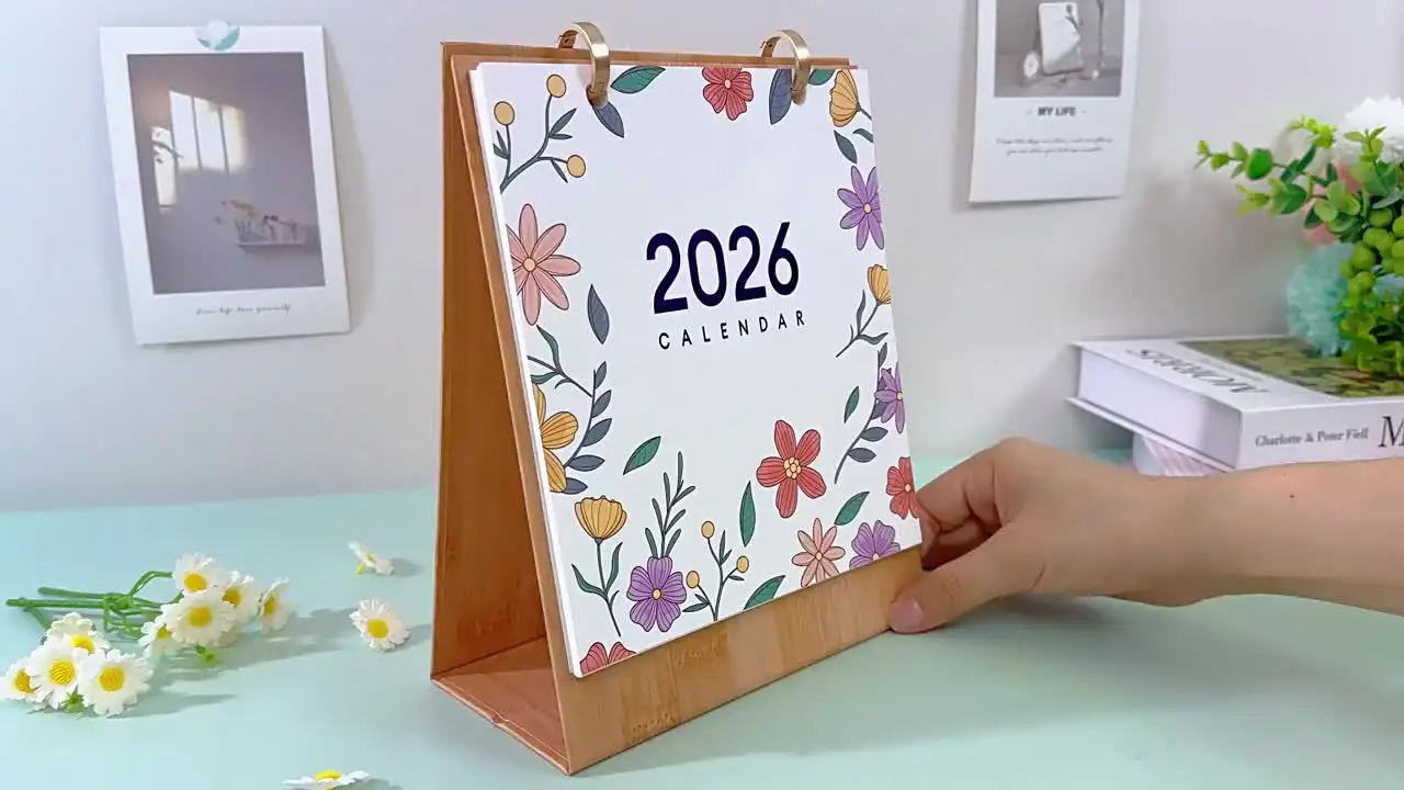 3D-kalender 2026, schilderen op nummer, tafelkalender 2026, doe-het