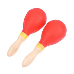 Professional Percussion Maracas Shakers (Red)