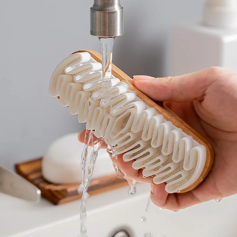 Set Da 2 Spazzole In Silicone E 1 Gomma Per Scarpe Scamosciate – Per Pulire Pelliccia E Pelle, Comode E Portatili