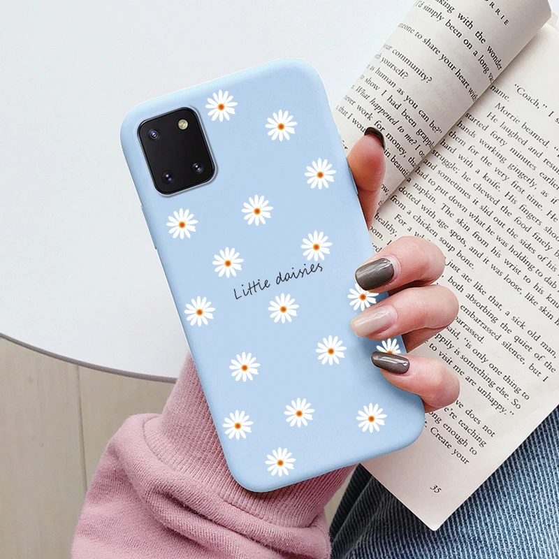 Custodia Per Samsung Galaxy Note 10 Lite / A81 / M60S - Cover TPU Trasparente Motivo Floreale, Antiurto, Sottile - 2