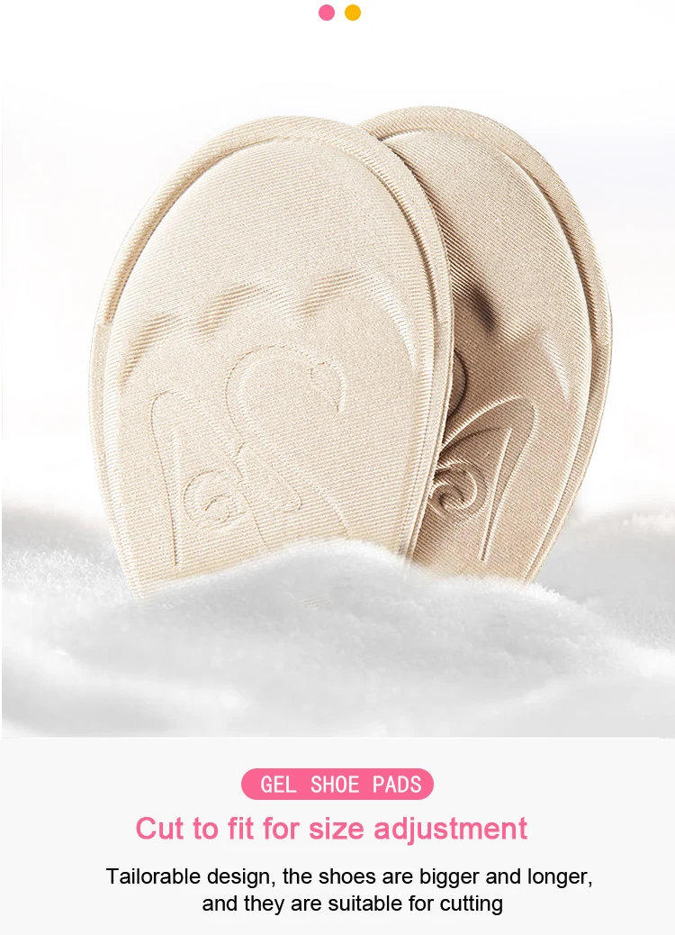 Forefoot Pad for Women High Heels Half Insole Toe Plug Reduce Shoe Size Anti-Slip Anti-Pain Pads Pain Relief Insoles for Shoes