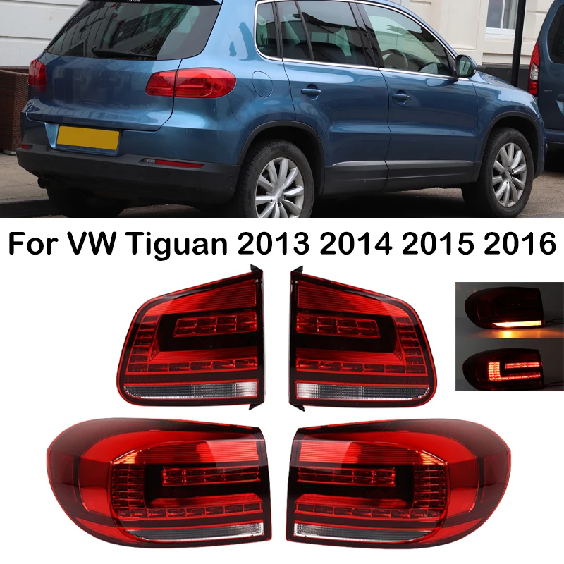 Feu Arrière LED Pour VW Tiguan 2013-2017 - Feu Stop Et Recul, Couleur Rouge, étanche, Droite Ou Gauche
