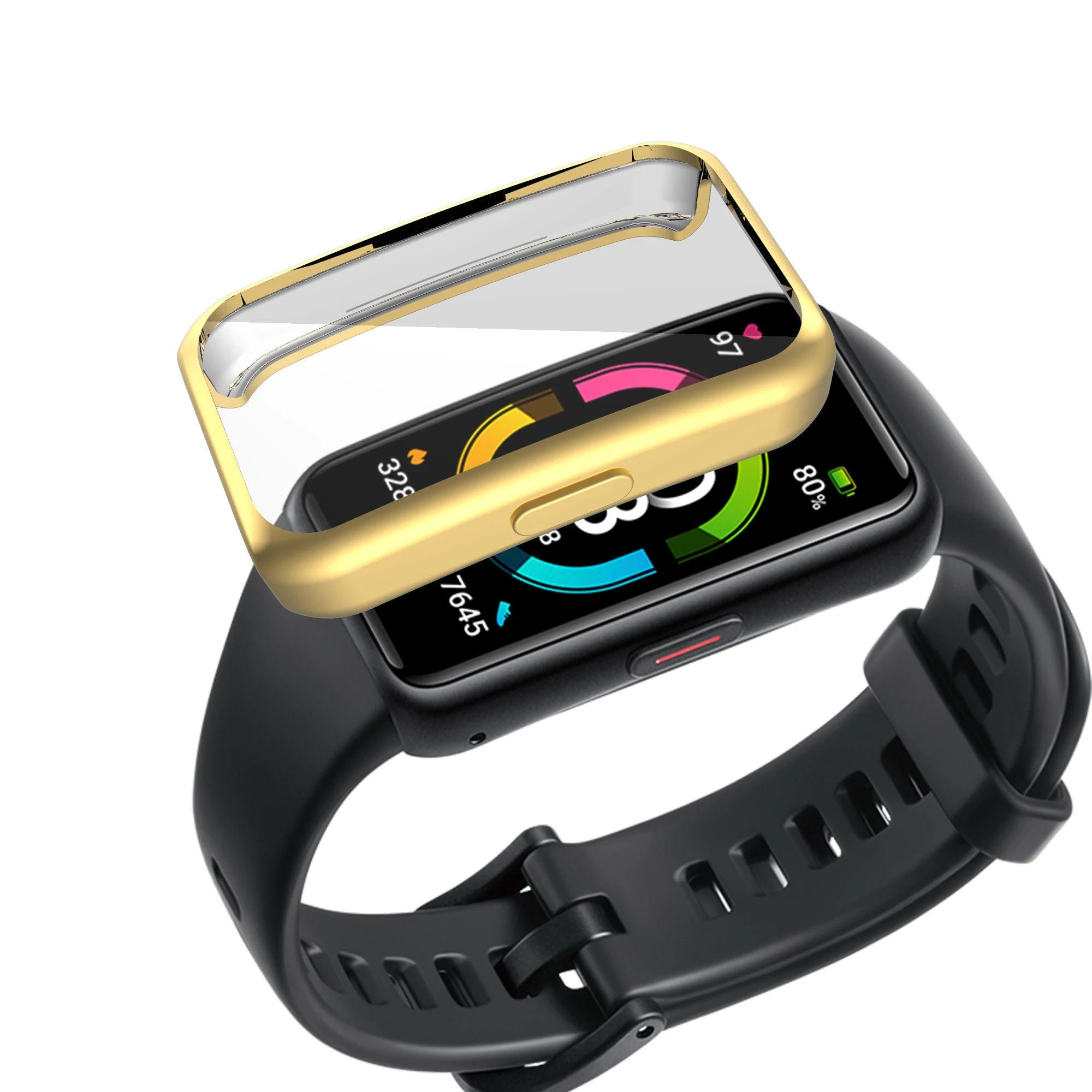 TPU Soft Protective Frame with Plating Finish - Full Screen Protector Shell