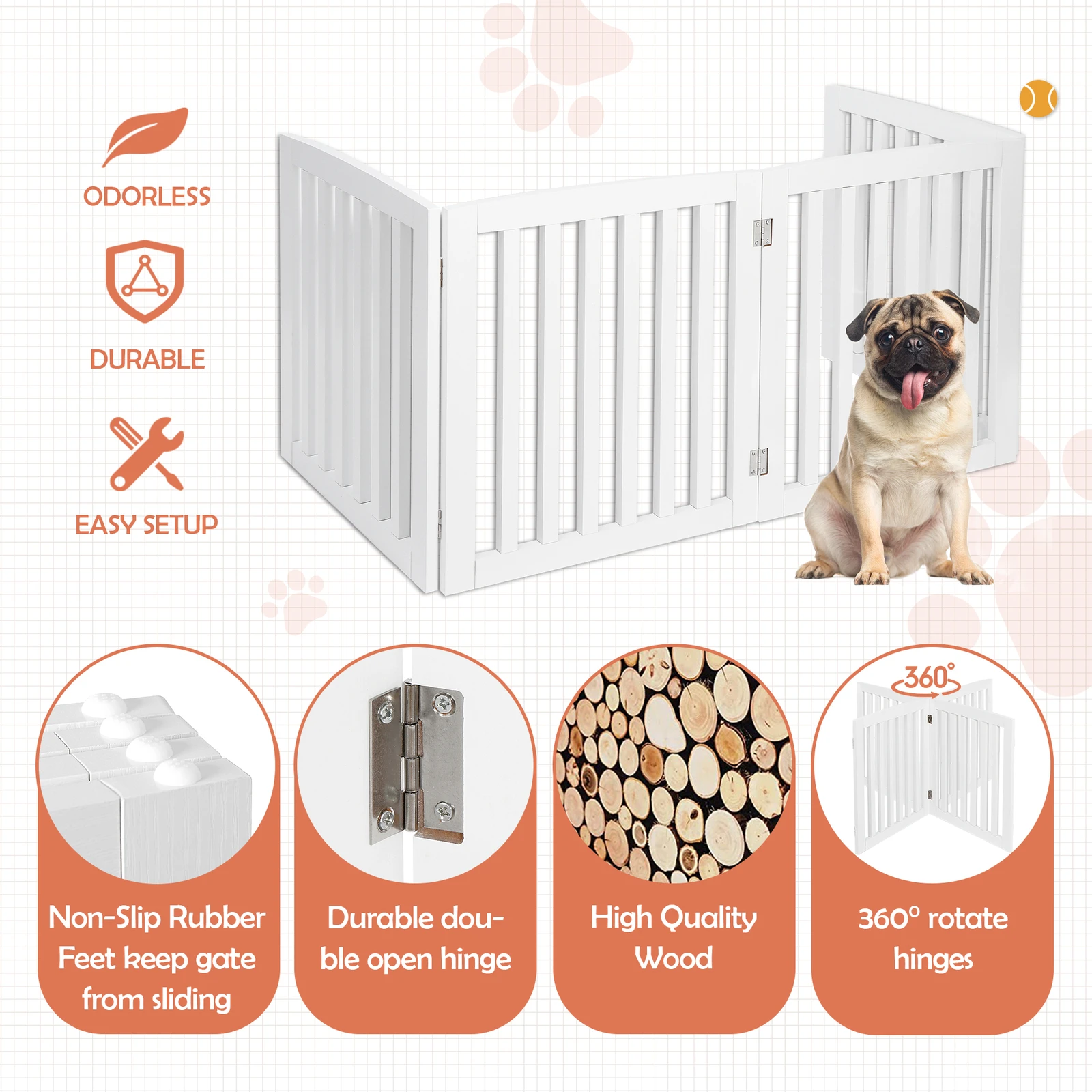 Foldable Indoor Dog Gate 6