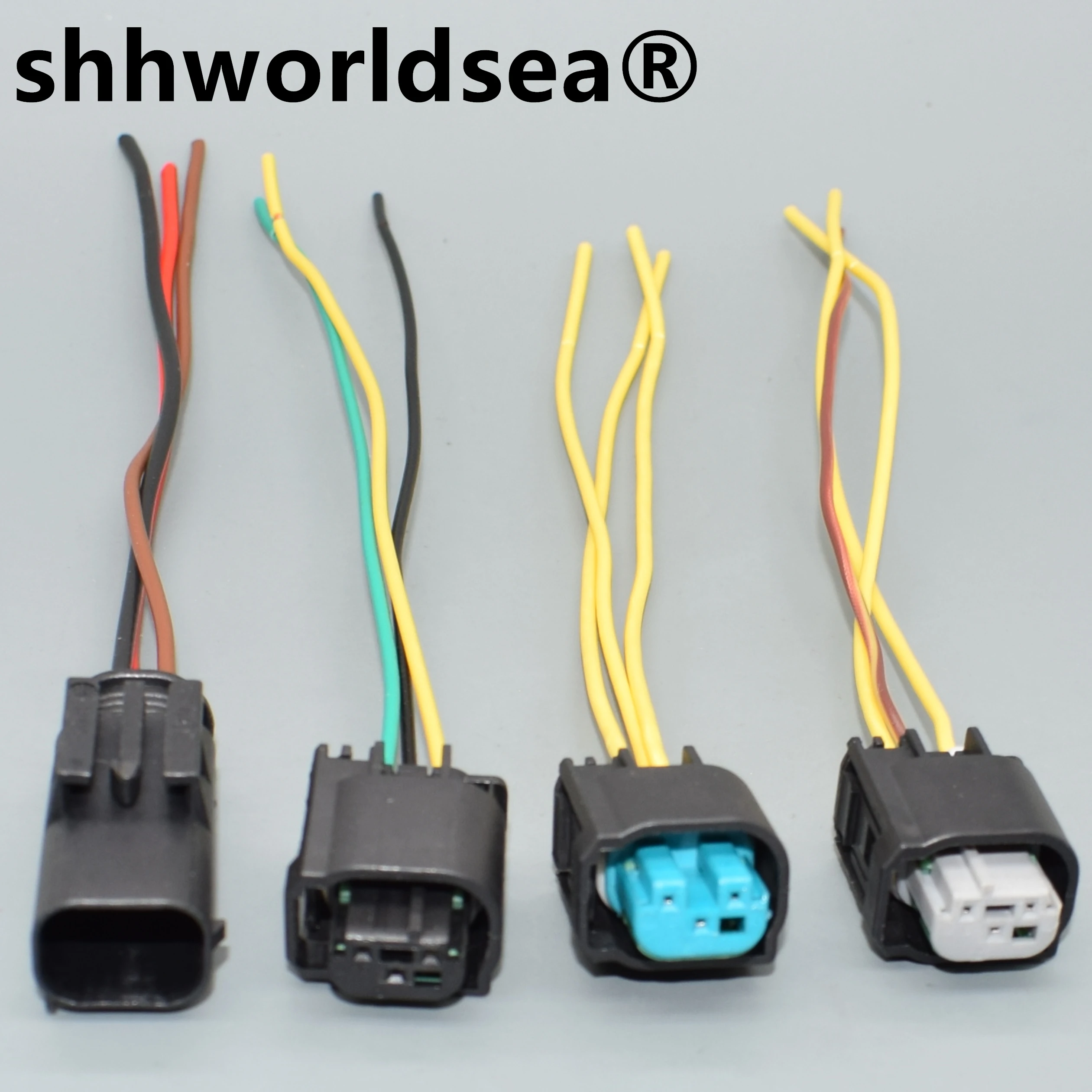 

shhworldsea 3 Pin 0.6mm Plastic Radar Sensor Plug Black Male Female Connector Auto Light Waterproof Electrical Plug 968402-1