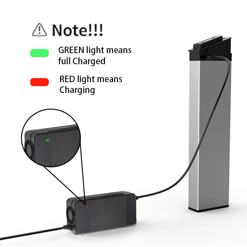42V 4A Smart Fast Charging Lithium Battery Charger For 36V 10Series Li-ion Charger With Fan Strong Heat Dissipation Battery Charger Fast Charger Battery Charger Adapter Charger Adapter