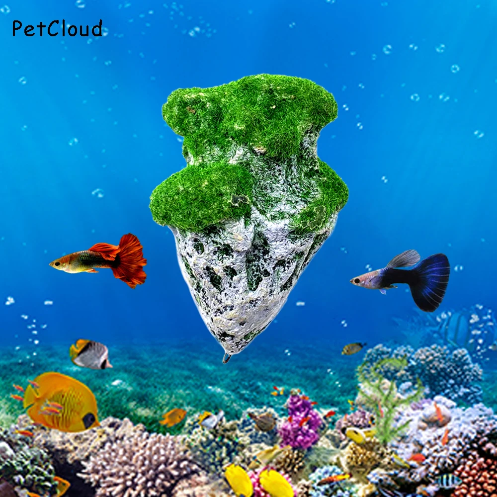 Acquario rocce galleggianti pietre sospese per acquario ornamento subacqueo  S M L - AliExpress