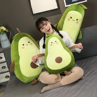 53~115cm NEW Happy Squishy Stuffed Avocado Doll Soft Green Fruit Plant Plush Toy Snuggle Buddy Xmas Gift 2