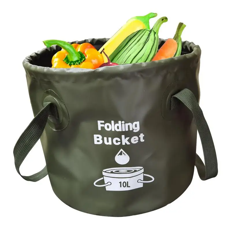 Useful Fishing Bucket Folding Leak Proof Reusable Multifunctional Portable Folding  Bucket Water Container Wash Basin - AliExpress