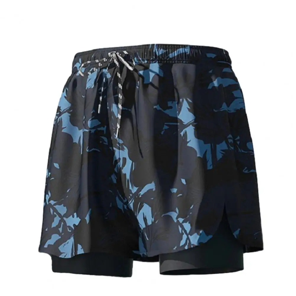 

Мужские шорты для плавания, поддерживающая компрессионная подкладка, с эластичным поясом, кулиска, пляжная одежда для летнего пляжа, бассейна