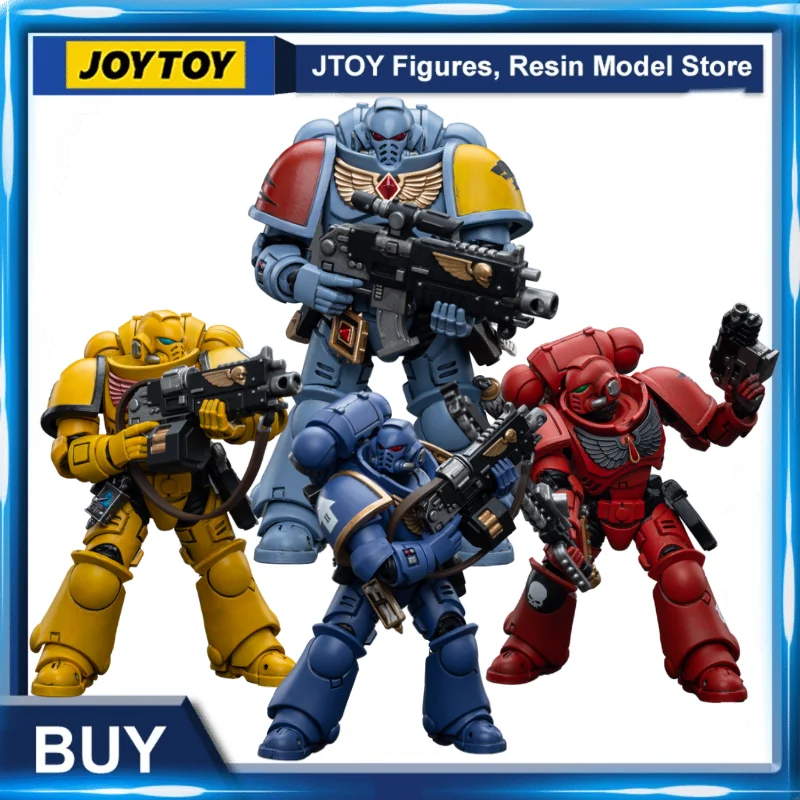 JOYTOY-figuras de acción Warhammer de 40K, 1/18 (4 unidades por Set), interceators V3, modelo de Anime, juguete, envío gratis