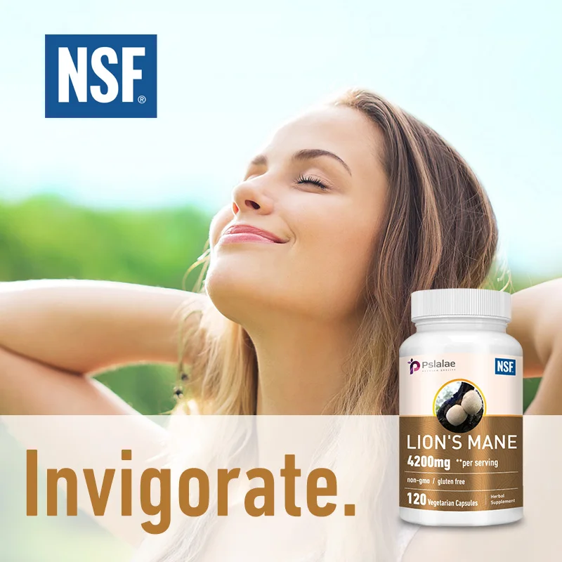 Lions Mane Relieve Stress Immune System Health Improve Memory Protect Brain Nerves