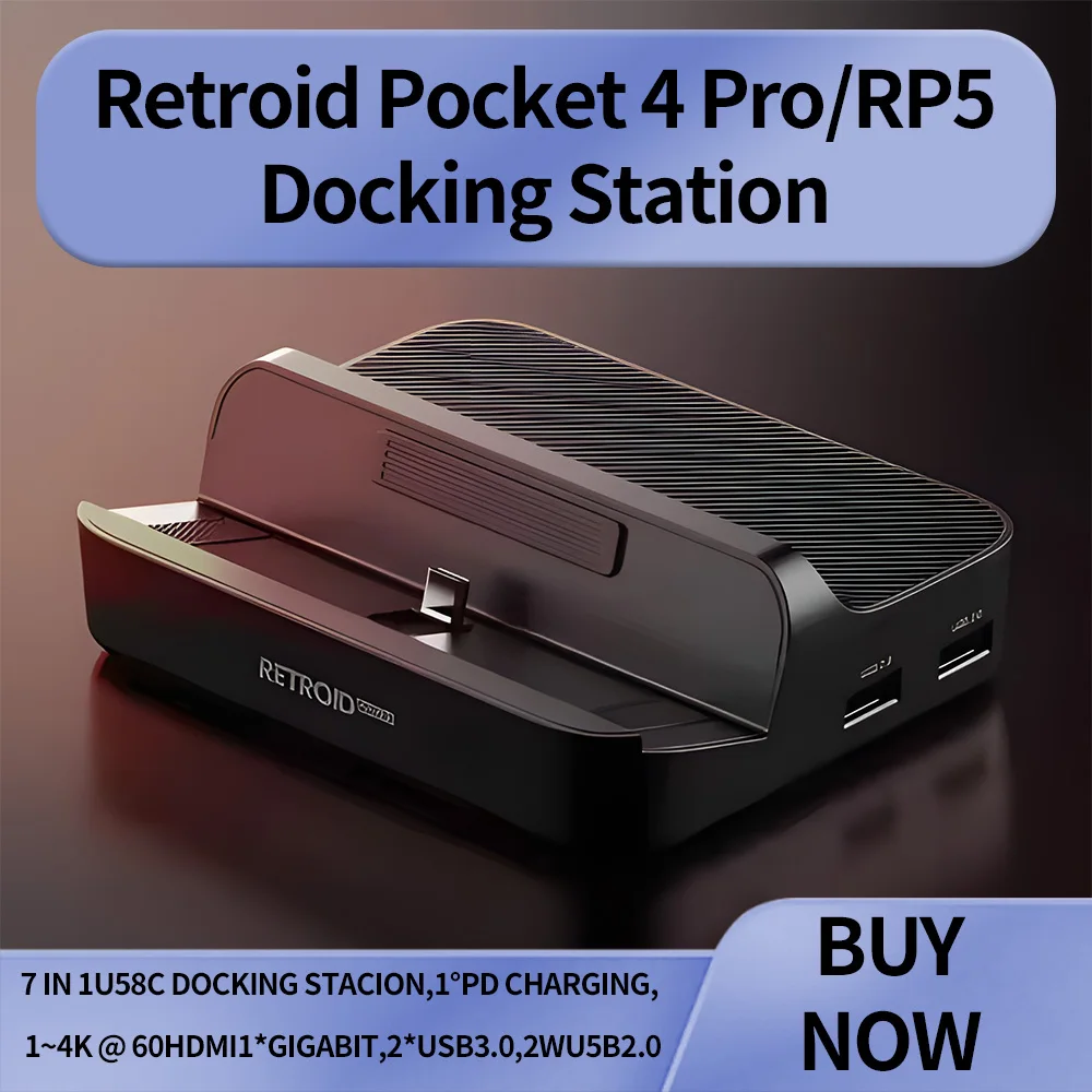 Retroid Pocket 5＆Retroid Official Dock Retroid Pocket 5 Docking Station For Retroid Pocket 4 Pro